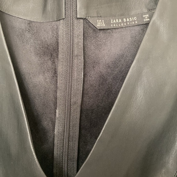 ZARA FAUX LEATHER DRESS - Picture 3 of 6